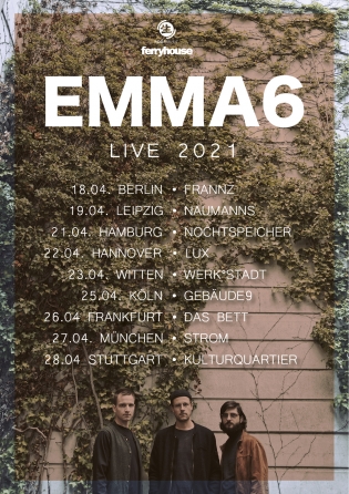 EMMA6 verschieben Corona-bedingt die Tour in den April 2021